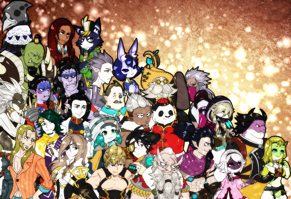 10人からの【集合絵】描きます 最大100人対応！特別な集合絵を貴方に♪ イメージ3