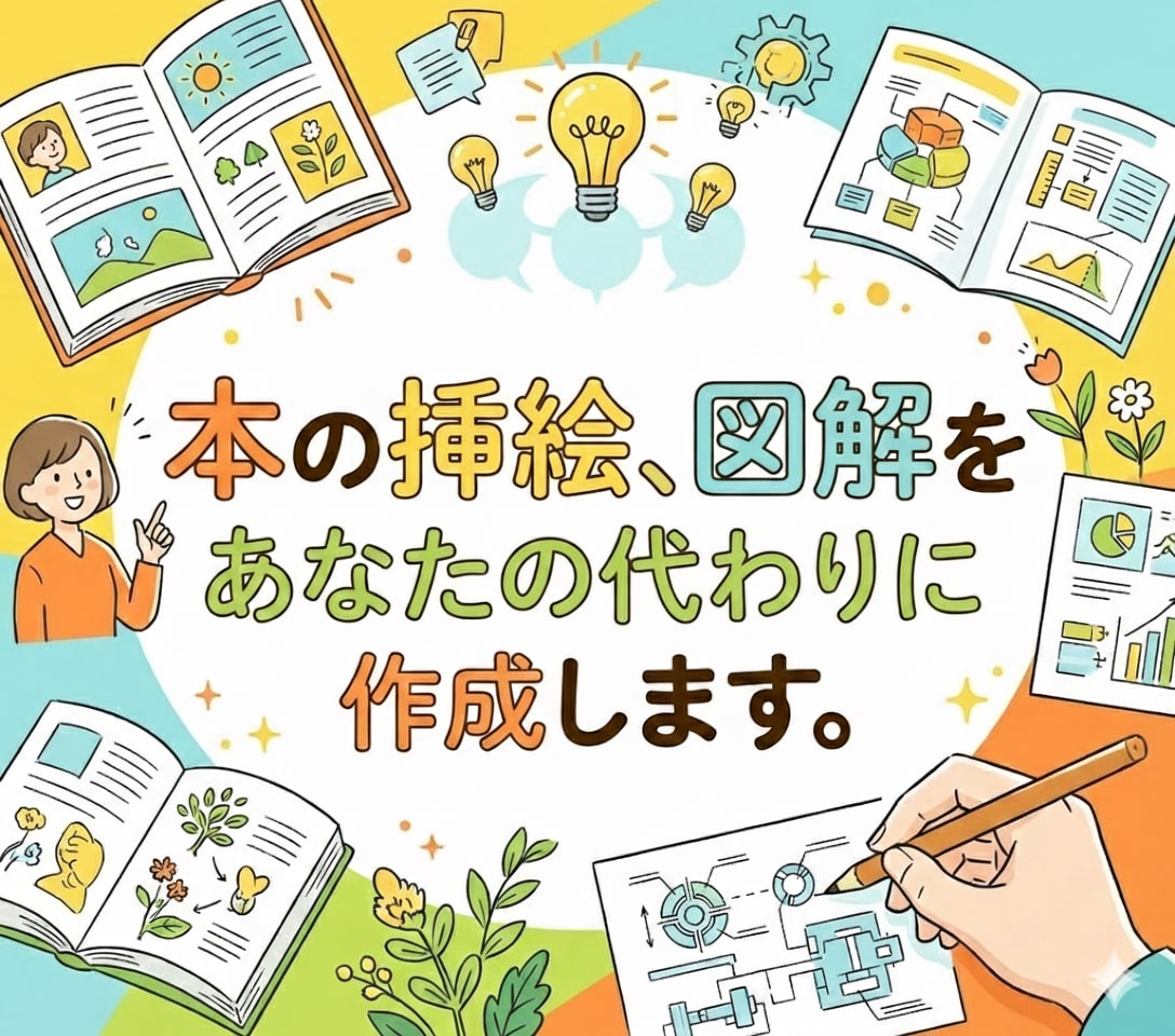 本の挿絵、図解をあなたの代わりに作成します 多忙な著者様・制作担当者様の「あと少し」を全力サポート イメージ1