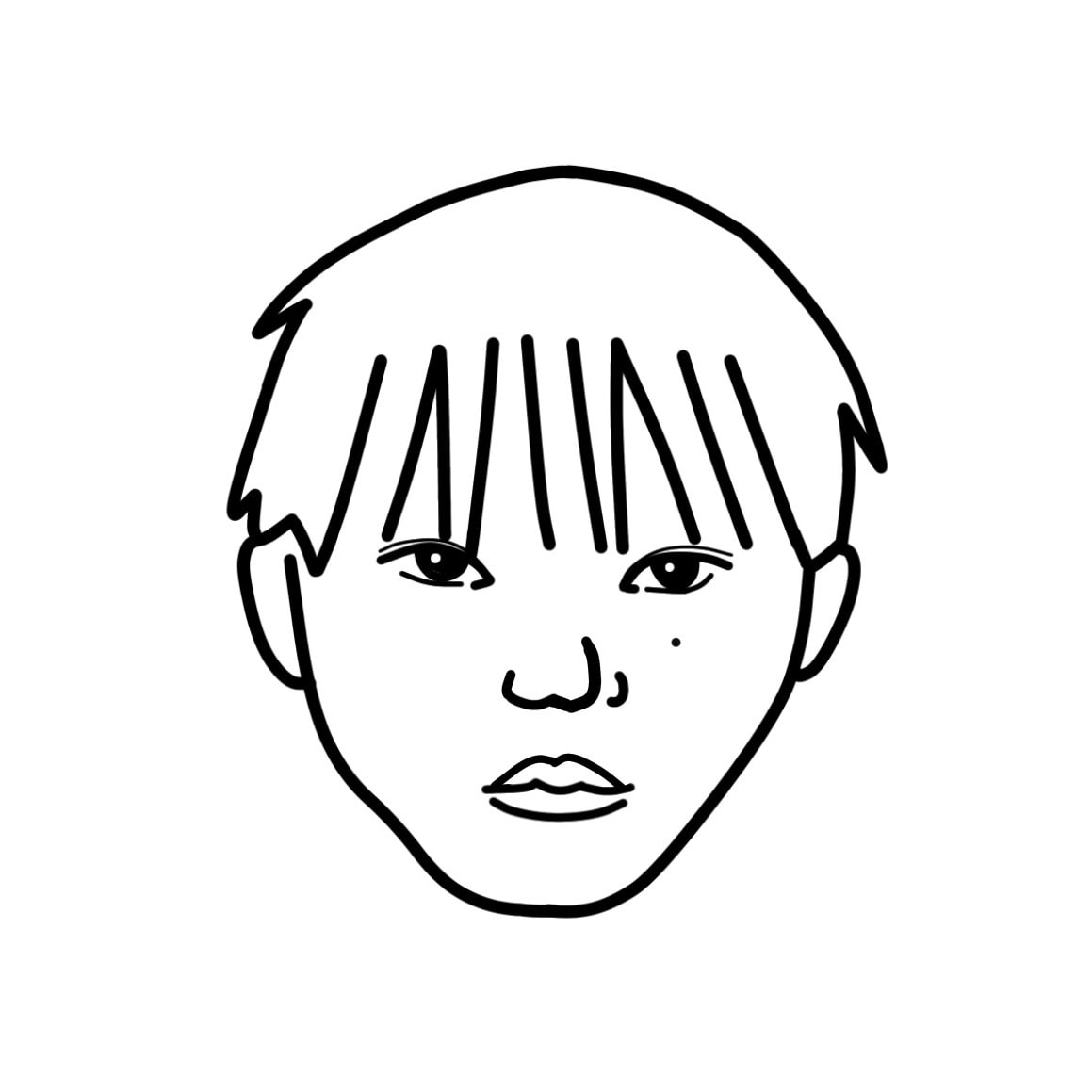 クスッと笑えるようなシンプルで的確な似顔絵描きます 雰囲気イラストじゃなく、私の顔のイラスト！描いて欲しい方…！ イメージ3
