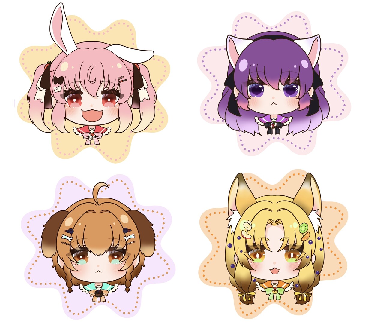 ミニキャラ・等身の男の子女の子まで幅広くかきます あなたにそったキャラクター達を描かせて頂きます！！ イメージ4