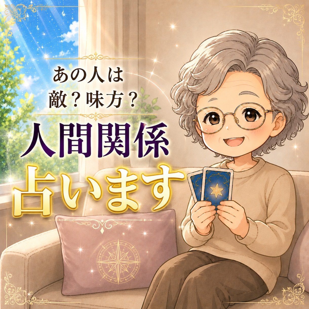人間関係のモヤモヤをカードの言葉でお手紙にします 職場・友人・家族・ママ友…気になる関係を占います イメージ1
