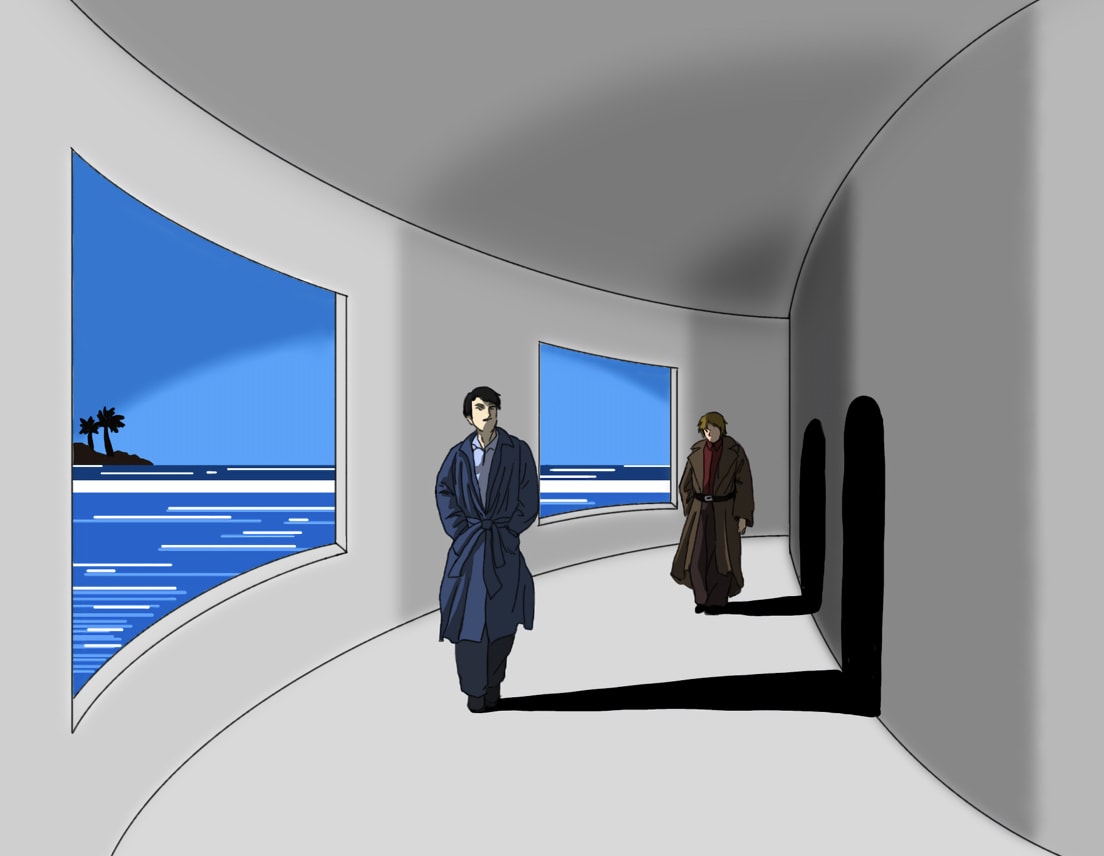 少し不気味なイラスト描きます liminal space風のイラストを描きます。 イメージ2