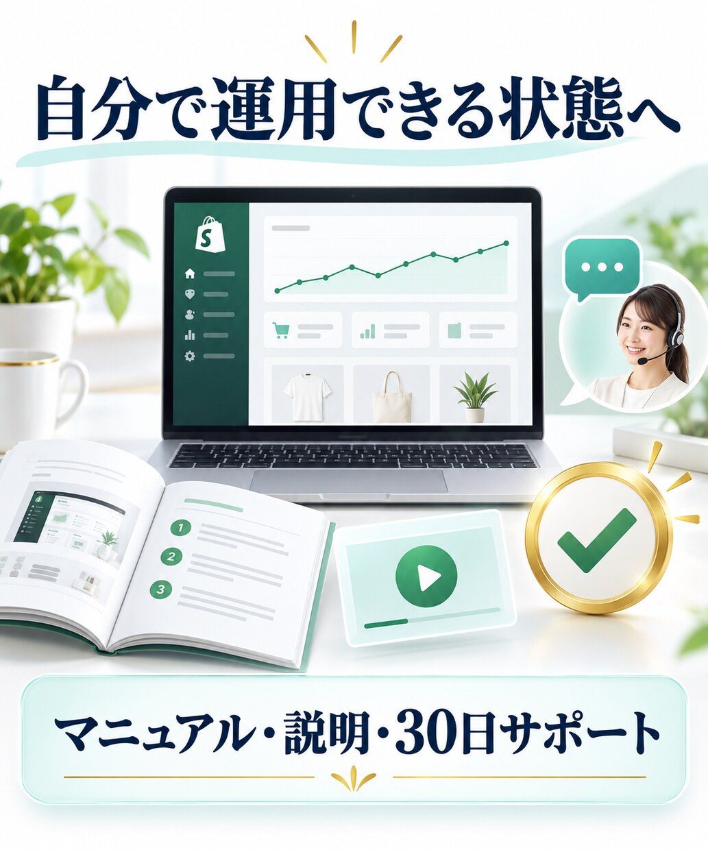 Shopifyショップを一括構築します 商品・決済・配送まで販売開始を一括支援 イメージ4