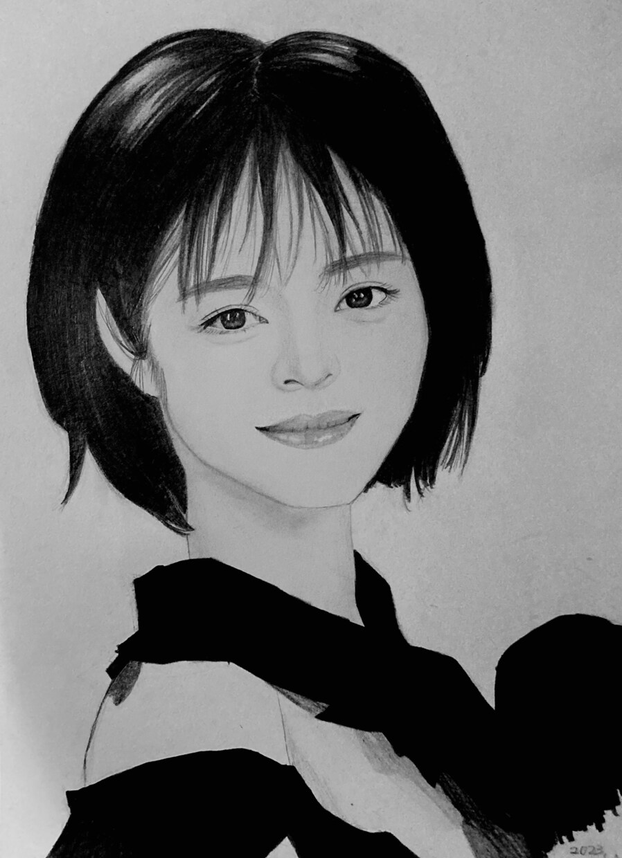 ご要望に沿って似顔絵描きます モノクロ似顔絵A4サイズ、B5サイズ対応 イメージ1