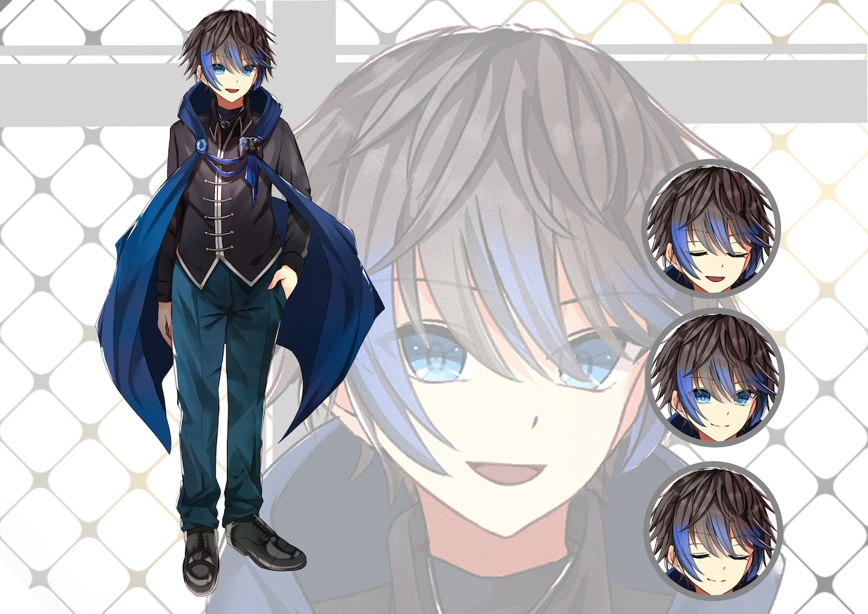 配信用、Vtuber、等身イラストの立ち絵描きます TRPG、ゲーム、IRIAM用の可愛いキャラ制作します イメージ6