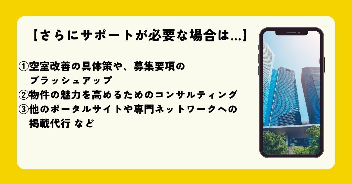 オフィス・店舗の掲載状況を徹底点検します 【ビルオーナー・物件所有者必見！】空室対策の不安を解消！ イメージ6