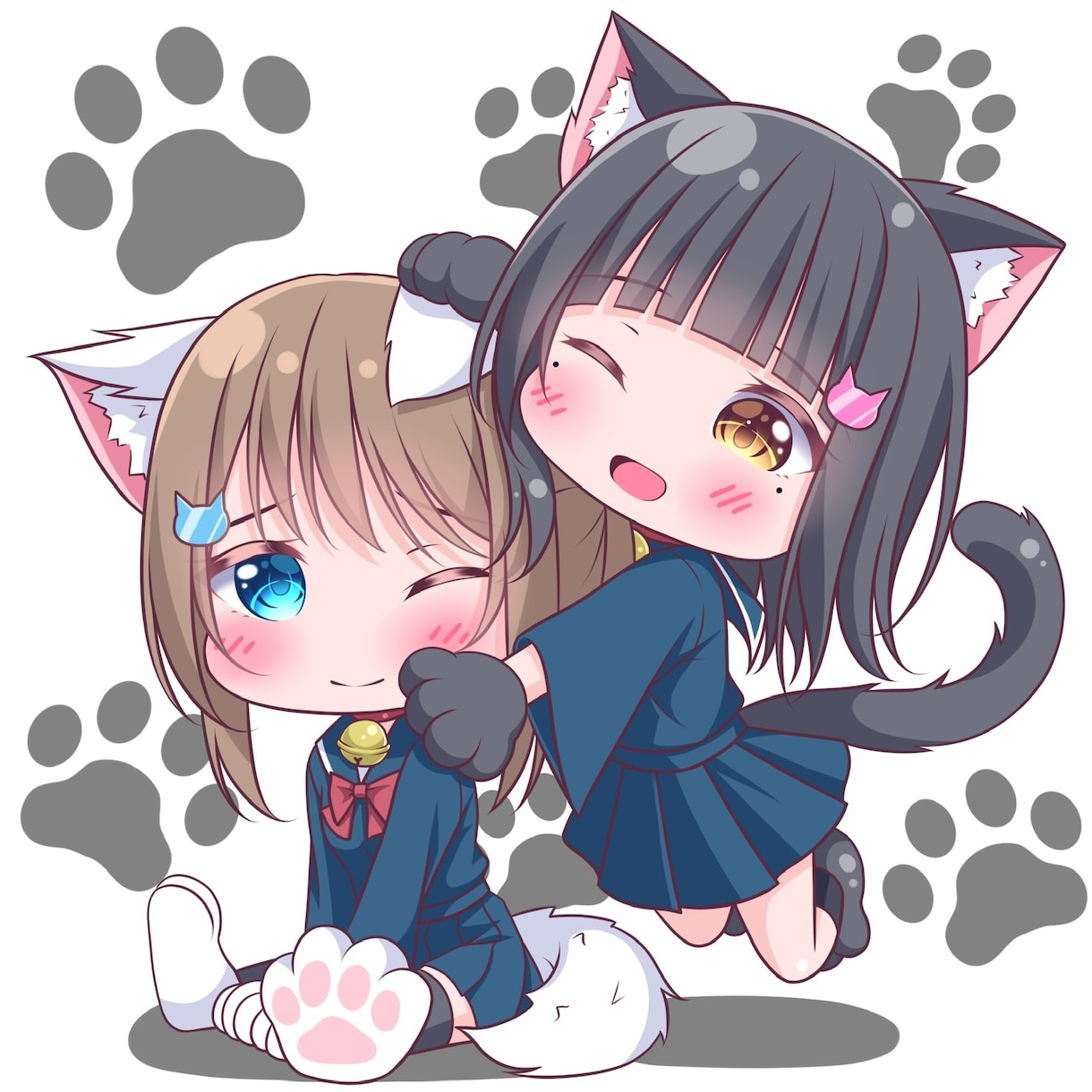女の子、百合イラスト描きます 可愛い女の子のアイコン、挿絵、立ち絵、など！ イメージ2