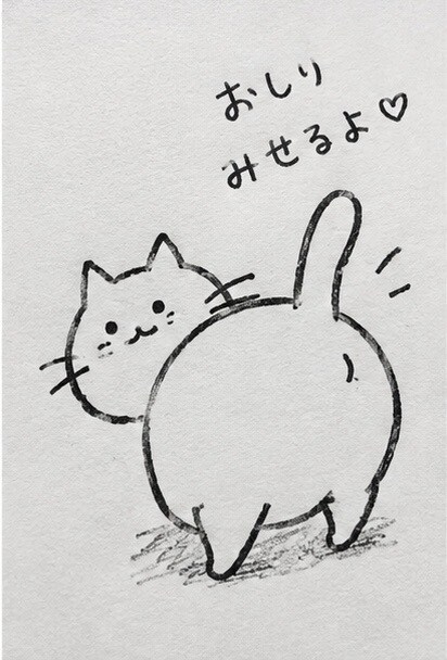 面白いオリジナル落書きを描きます ゆるくてシュールなキャラを手描きします イメージ6