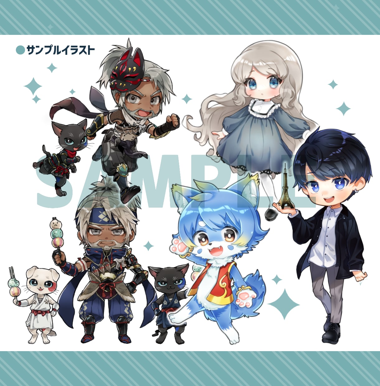 SDキャラクター・デフォルメイラスト描きます あなただけのかわいらしいミニキャラクターをお求めの方！ イメージ10