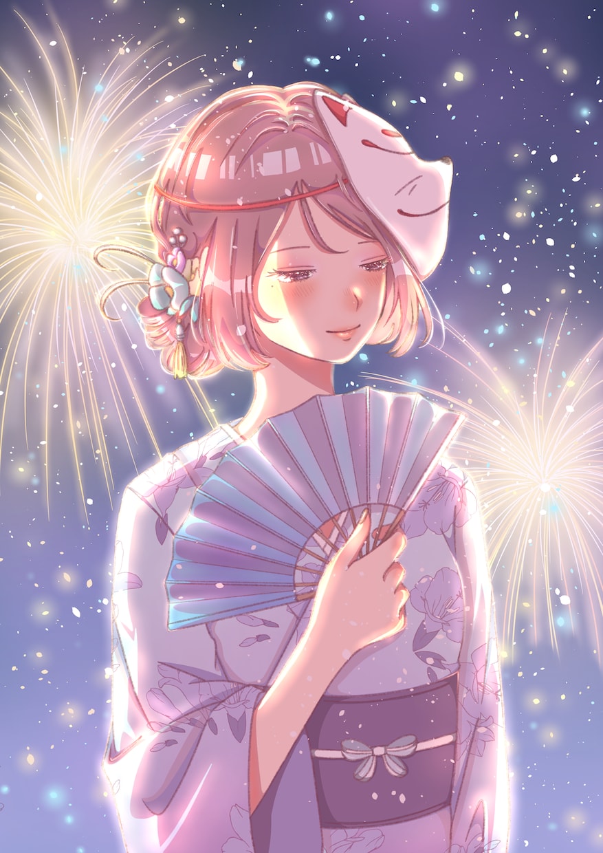 儚く透明感のあるイラストを制作します あなたの大切な一枚を、空気感まで大切に描きます イメージ2