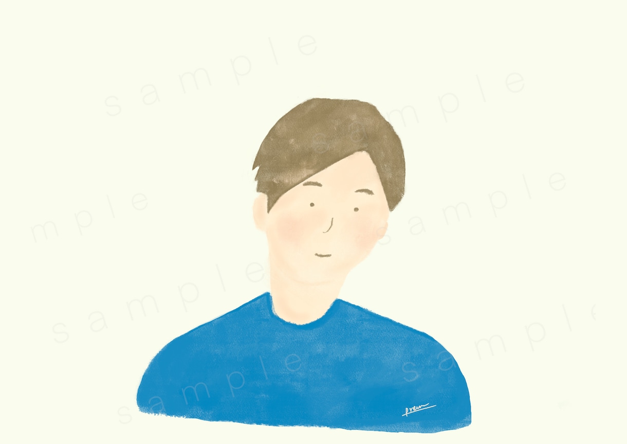 温かく優しい雰囲気の似顔絵アイコンイラスト描きます 各種アイコンに手描きのイラストを！ イメージ5
