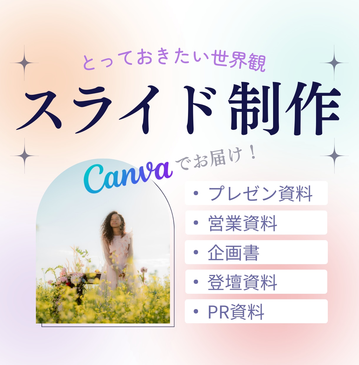 Canvaで世界観に特化したプレゼン資料を作ります セミナー・プレゼン用の、心に残るスライド提案資料をデザイン イメージ1