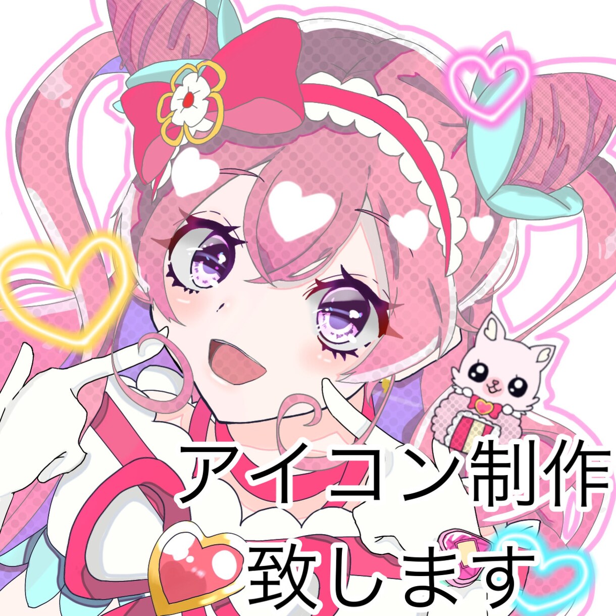 アイコン、立ち絵制作いたします オリジナルキャラクターイラスト制作致します イメージ1