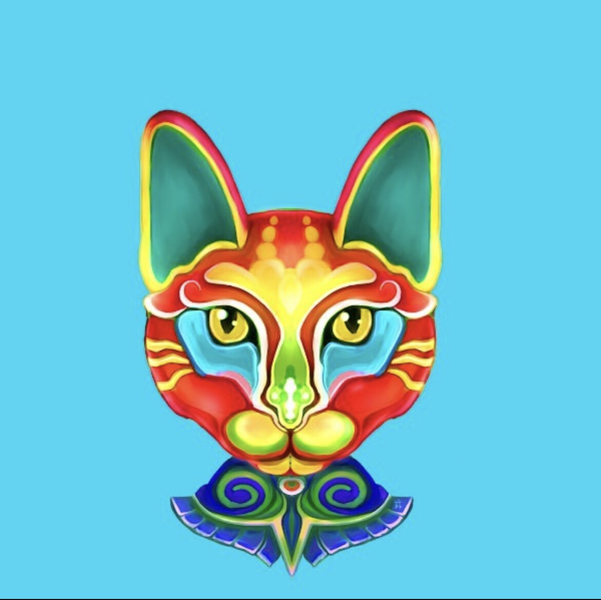 カラフルで個性的なペットの似顔絵描きます あっと目を引く個性的な似顔絵はいかがですか？ イメージ3