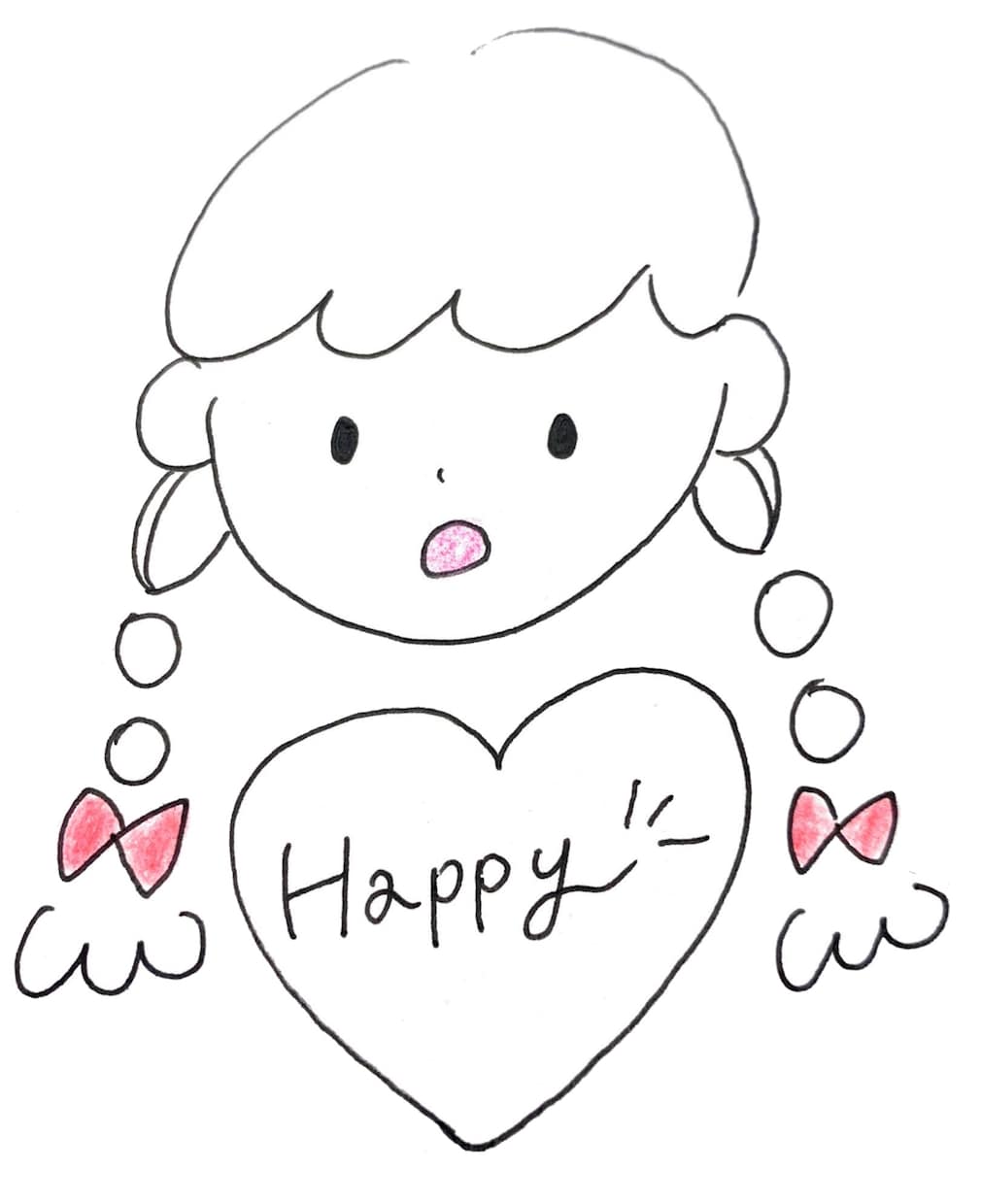 ゆるふわガーリーなイラスト(女の子)を描きます 手書きのゆるふわイラストをデータでお渡し♡ イメージ6