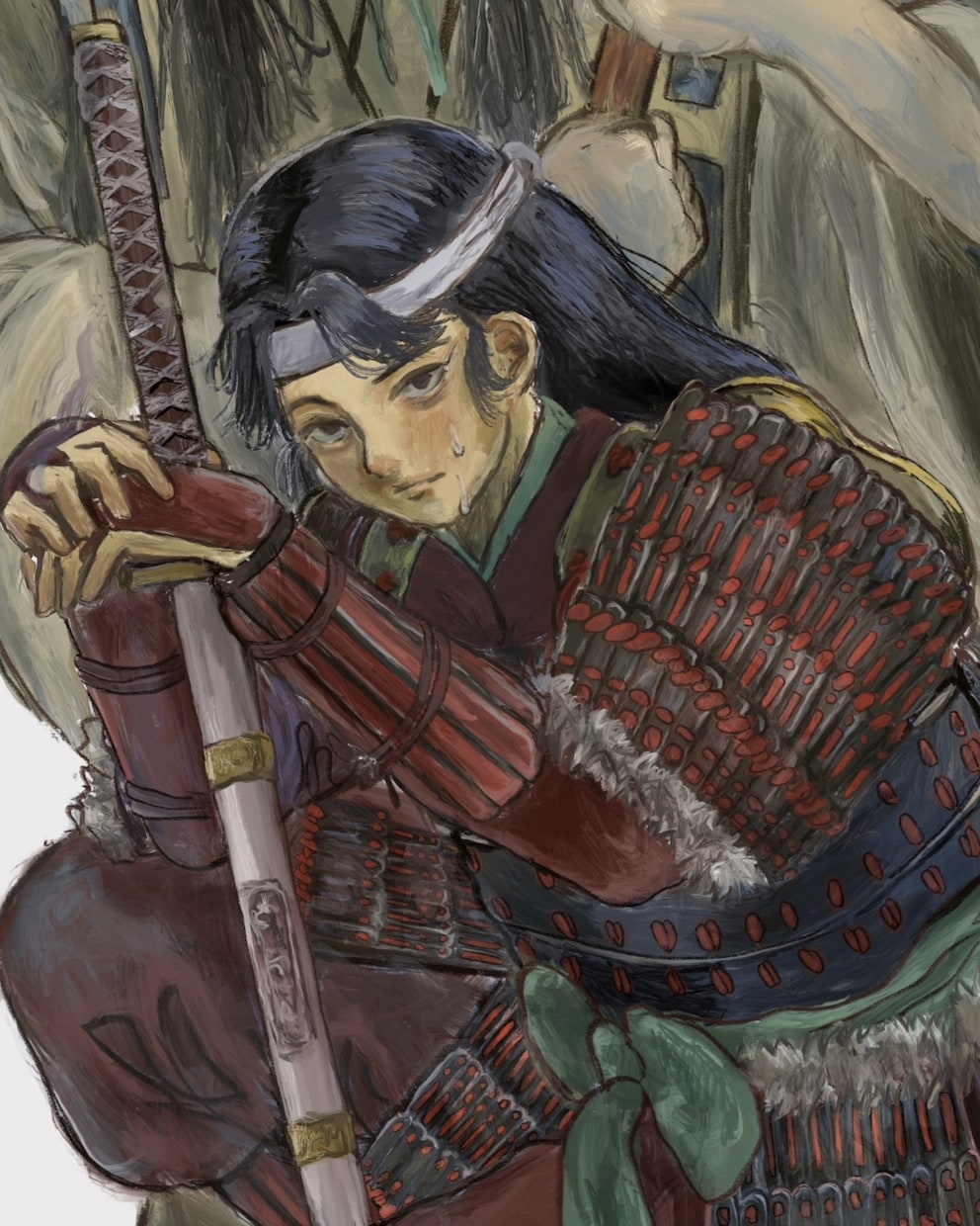 甲冑画をデジタルで精密にお描きします 実績あり/サムネ、装画、挿絵などお届けいたします。 イメージ1
