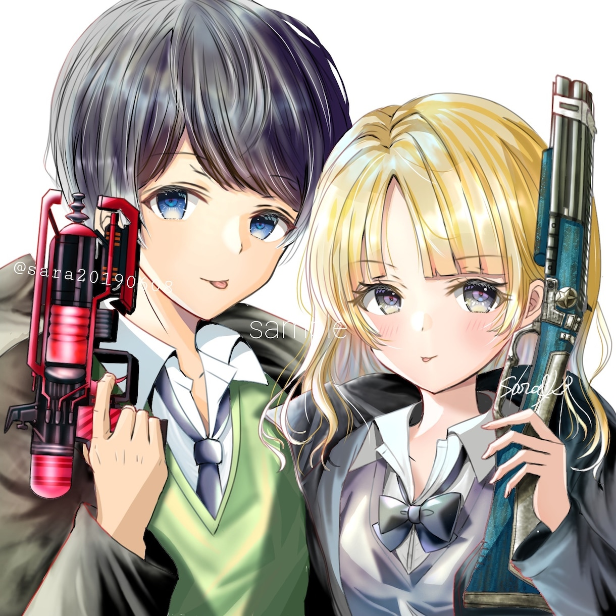 SNS用アイコンイラスト(デジタル)描きます 世界にひとつだけの素敵なアイコンを作りましょう！ イメージ4