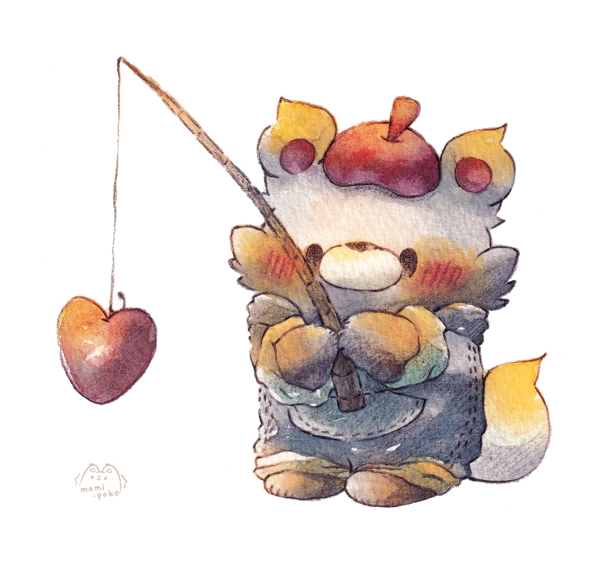 可愛い動物キャラクター、アイコンお描きします 水彩イラストでふんわり絵に仕上げます イメージ3