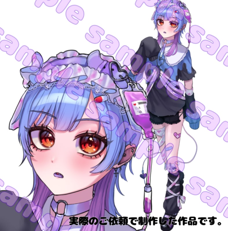 追加料金無し！商用二次利用OK安価で立ち絵作ります あなただけのかわいい立ち絵制作します！ イメージ5