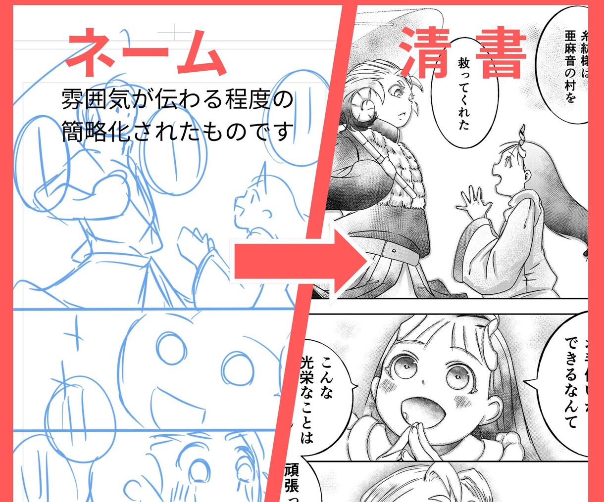 作画代行/モノクロ漫画描きます あなたの妄想の具現化お手伝いします！2p/8,000〜 イメージ4