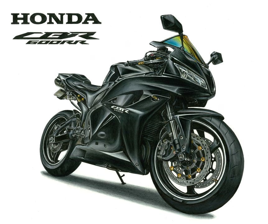 バイクの手描きイラスト作成します 思い入れのあるバイクを心を込めて丁寧に手描きで作成いたします イメージ6
