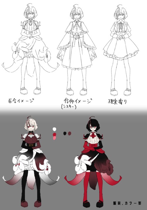あなたのキャラクターをデザインします キャラクターデザイン相談＋描き起こし イメージ2