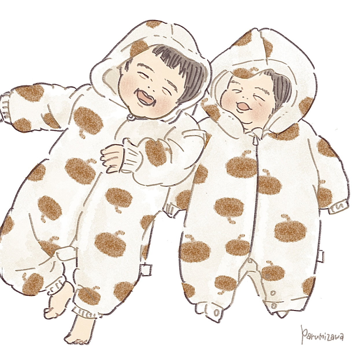 赤ちゃんの似顔絵イラストを描きます リアルすぎず・デフォルメしすぎない優しいタッチの似顔絵です。 イメージ6