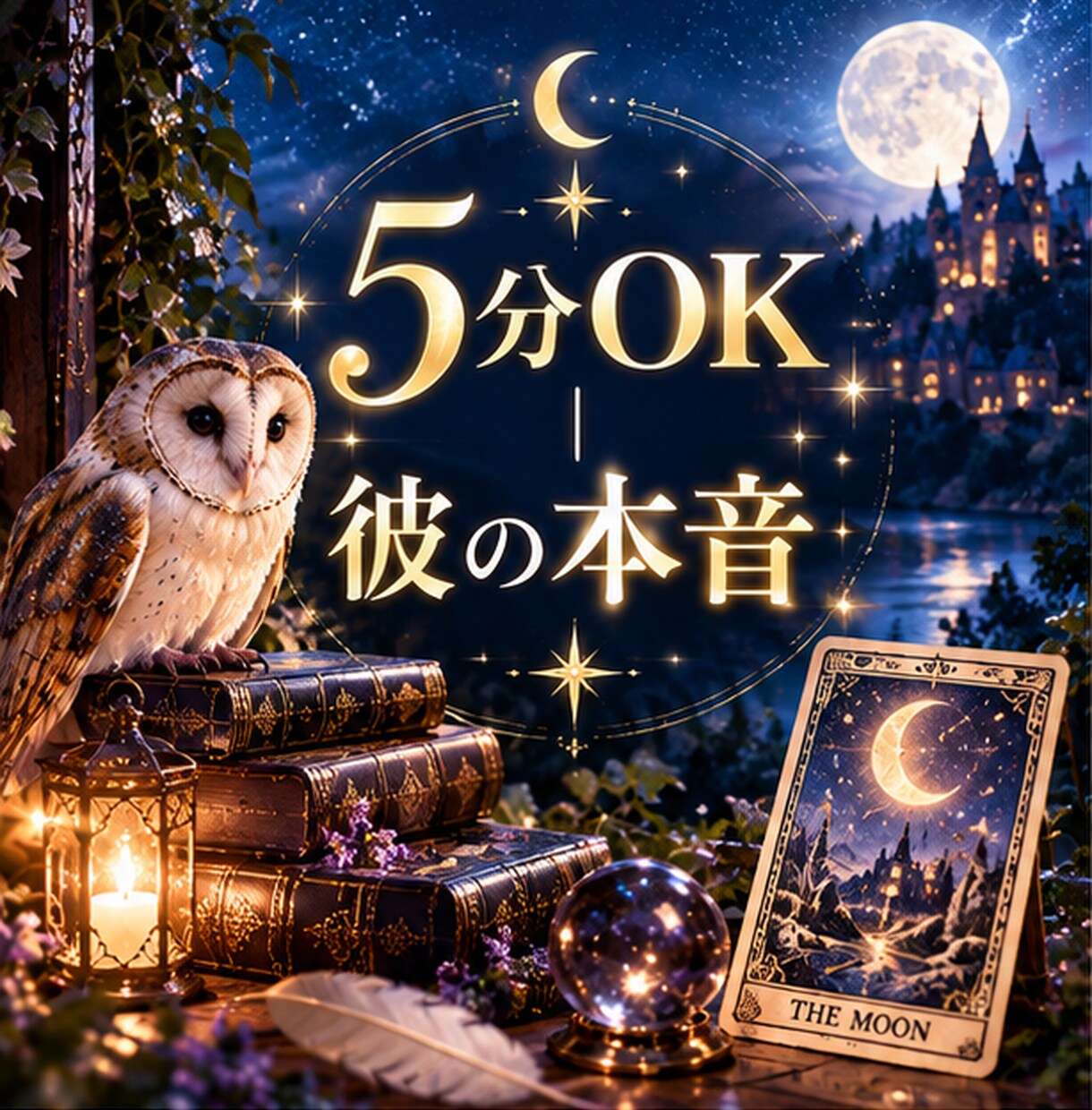 5分OK｜連絡すべきか迷う夜の本音を読みます 迷いが一つなら5分で。彼の本音と今夜の一手をお伝えします イメージ5