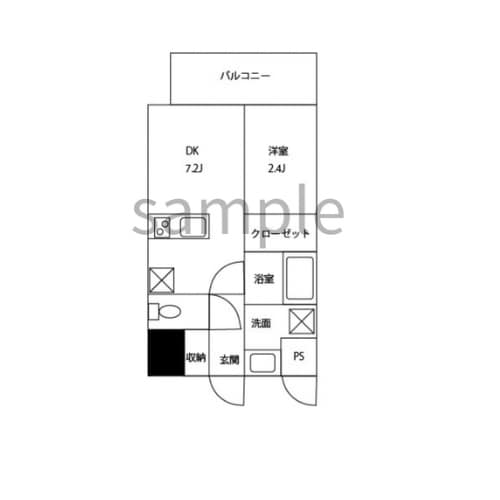 Illustratorで間取り図を描き直します シンプルな間取り図どうですか？ イメージ2