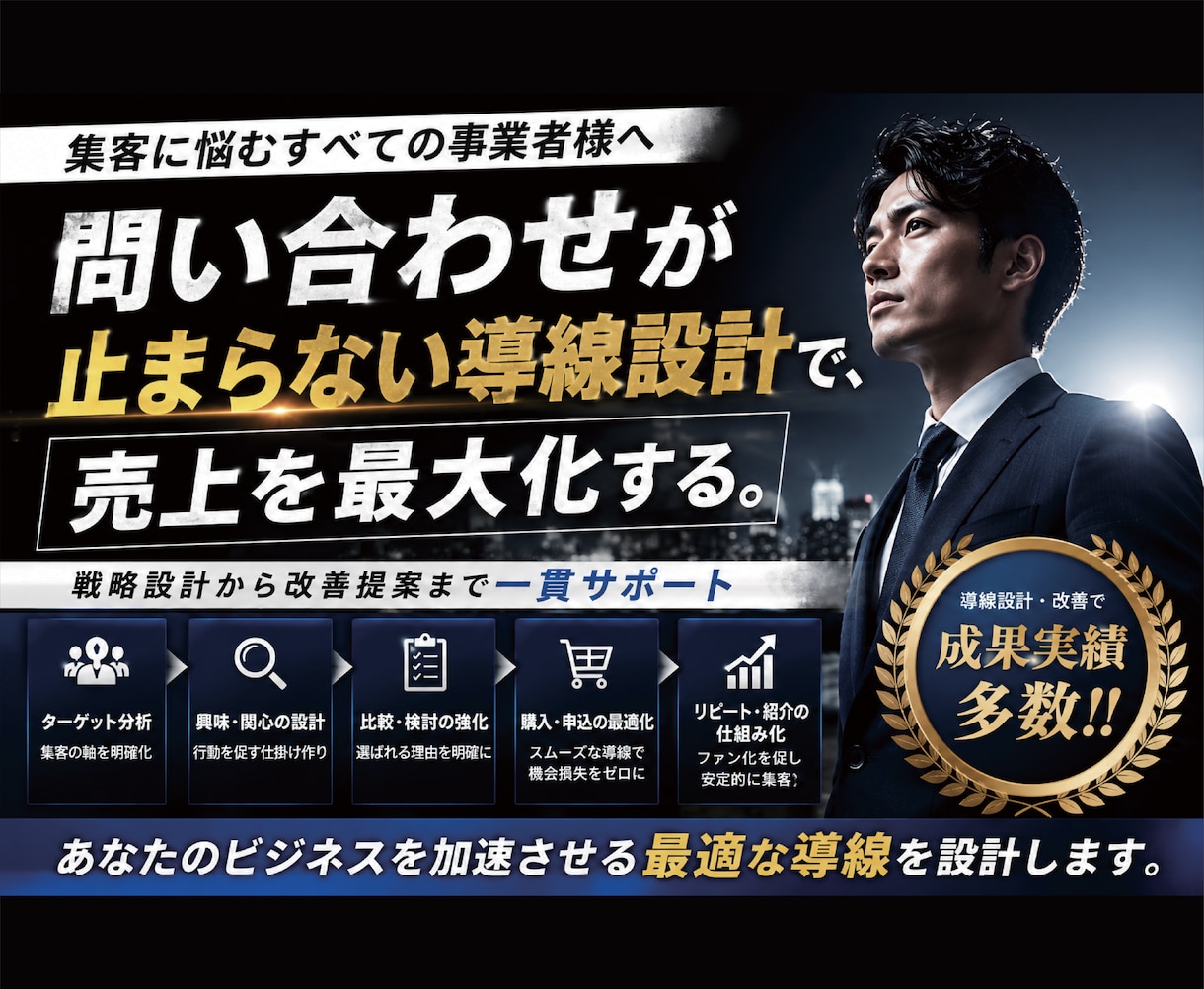 集客に繋がるまでの導線を元に制作します 集客に結びつくためのホームページを提供します。 イメージ1