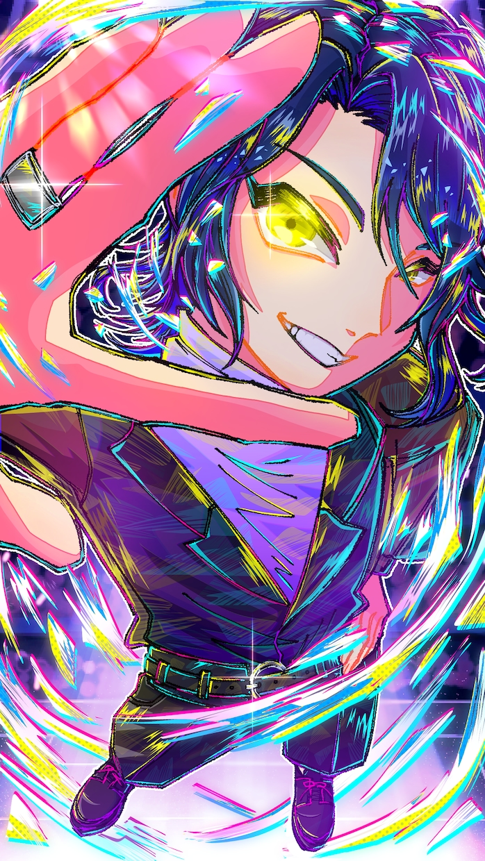 一枚絵制作します 極彩色の塗りが特徴的！感情を表現した一枚絵を制作いたします。 イメージ2