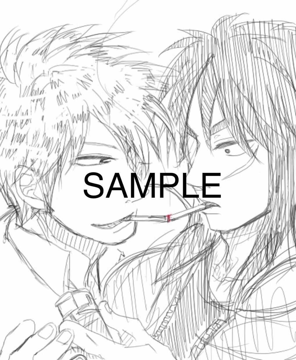 イケメン、美女のイラスト描きます 迅速かつ丁寧に対応いたします！！ イメージ2