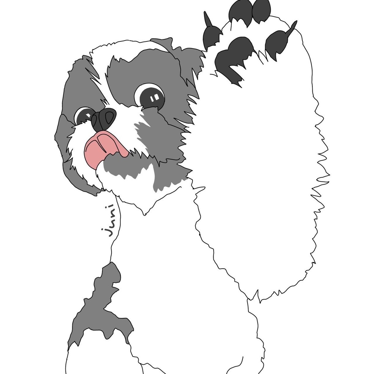 大切なペットちゃんの思い出をイラストにいたします お気に入りの写真をイラストにし、オリジナルグッズなどにも！ イメージ3