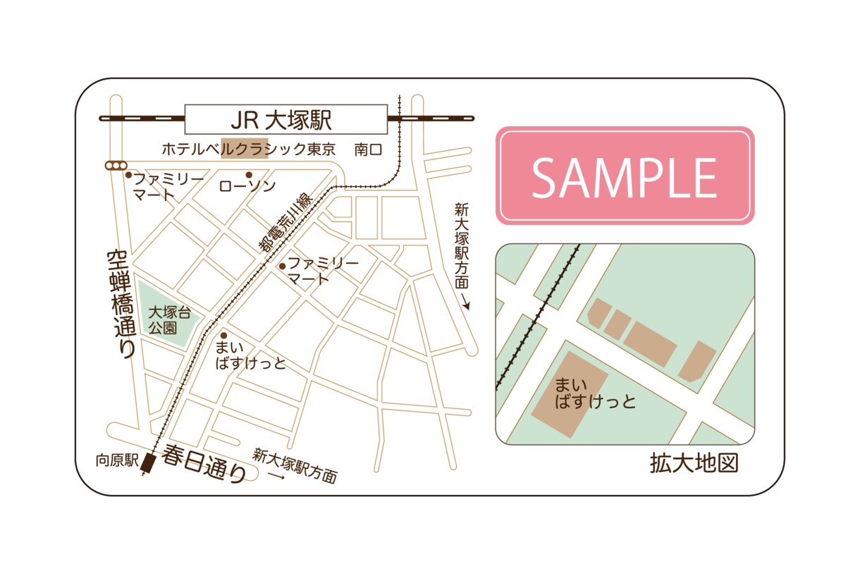 きれいな地図作成します 女性の方にご好評いただいてます イメージ7