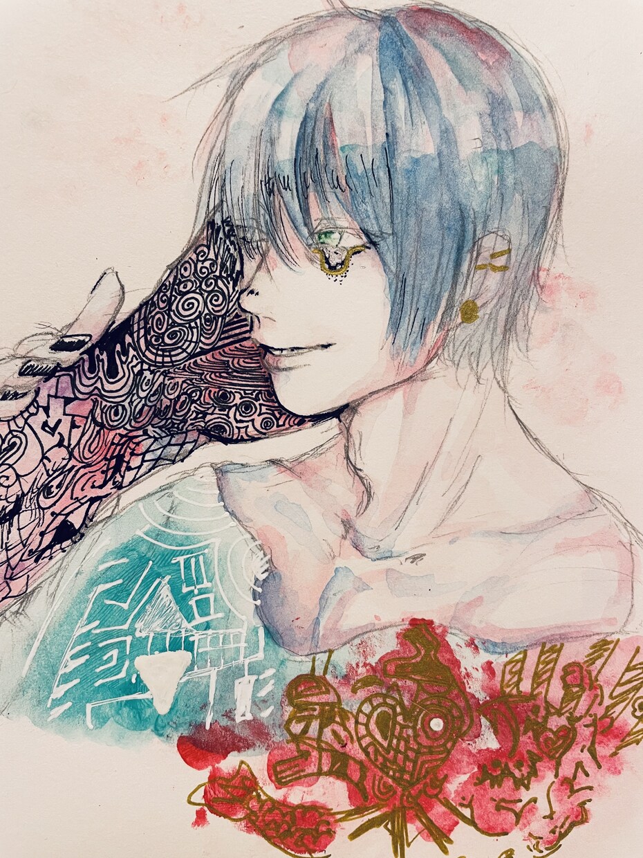 アナログのイラストを描きます 個性的で色鮮やかなイラストが好きな人へ！ イメージ3