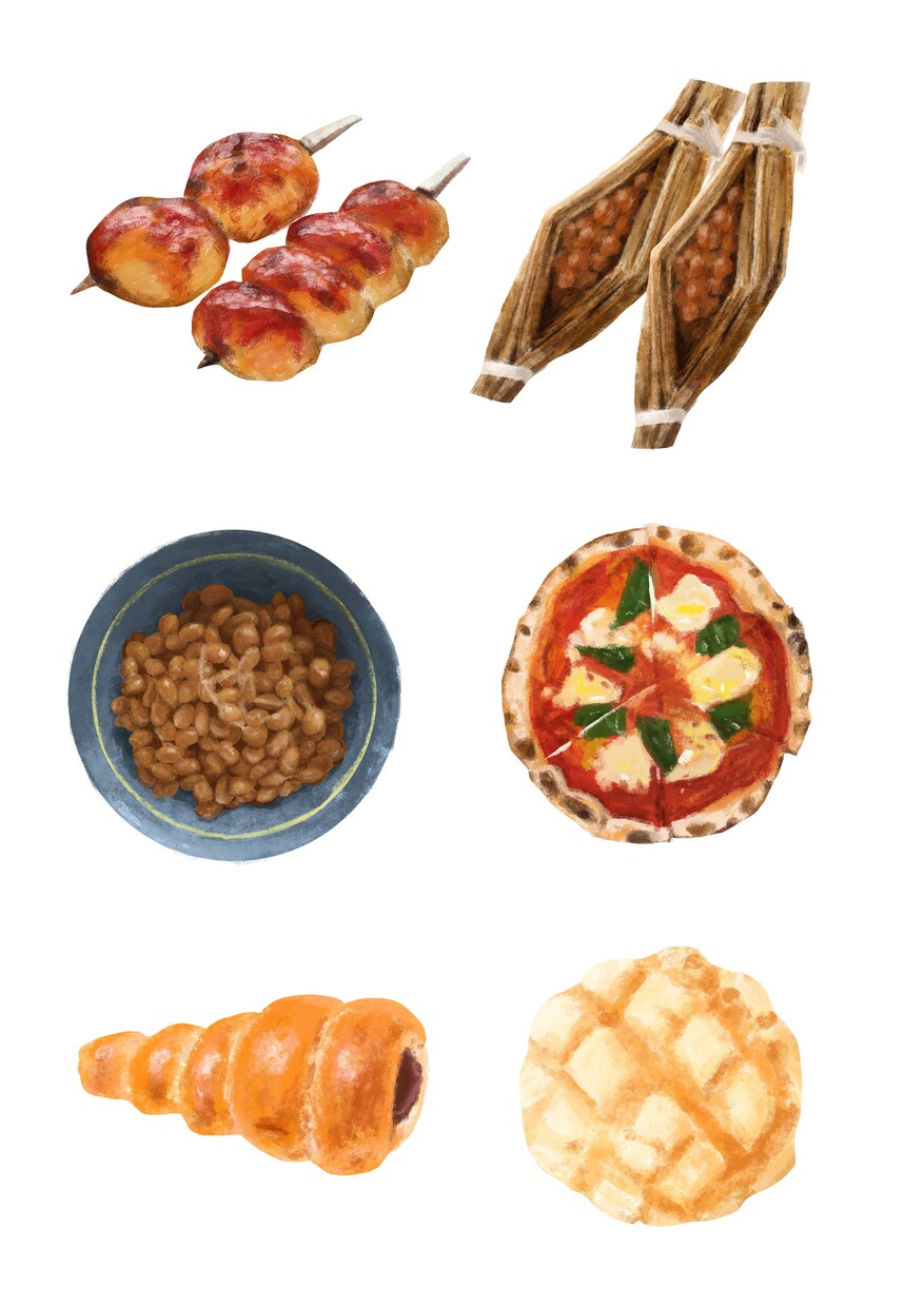 商用OK/色々なタッチでカットイラスト描きます 食べ物、動物、人物などを色々な画風で イメージ2