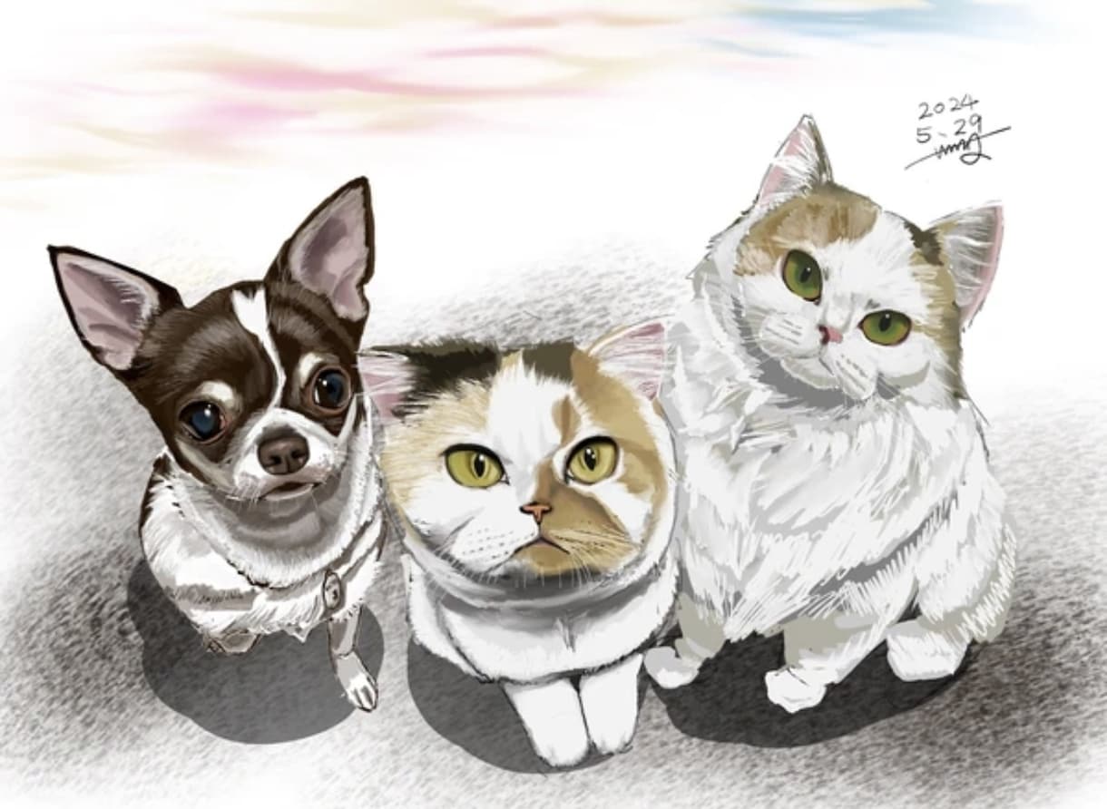 リアルなペットイラスト描きます 犬猫から爬虫類、猛禽類まで何でも！ イメージ6