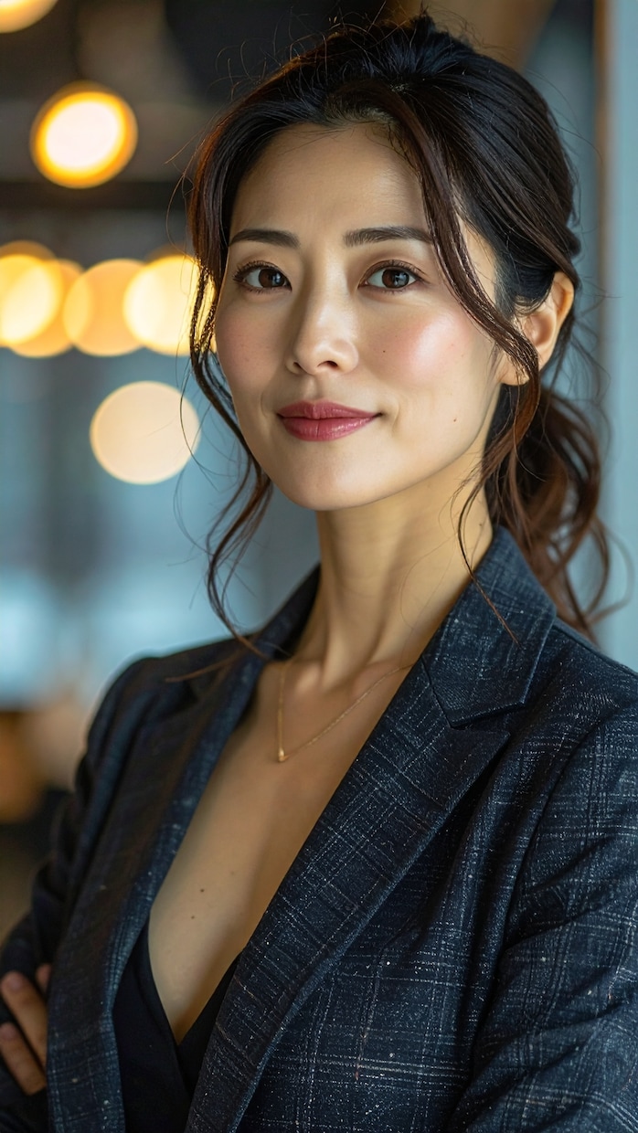 今流行りのAI美熟女画像を10枚作ります SNS・広告に使いやすい上品な美魔女・大人の女性素材 イメージ3