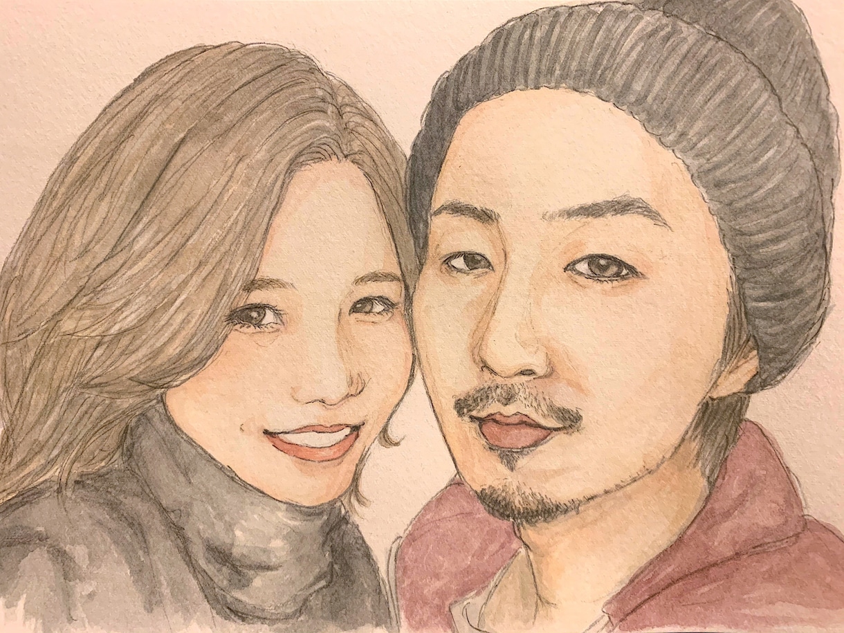 喜んでいただける似顔絵描かせていただきます 東京都内で個展を中心に活動しているプロの似顔絵作家です。 イメージ3
