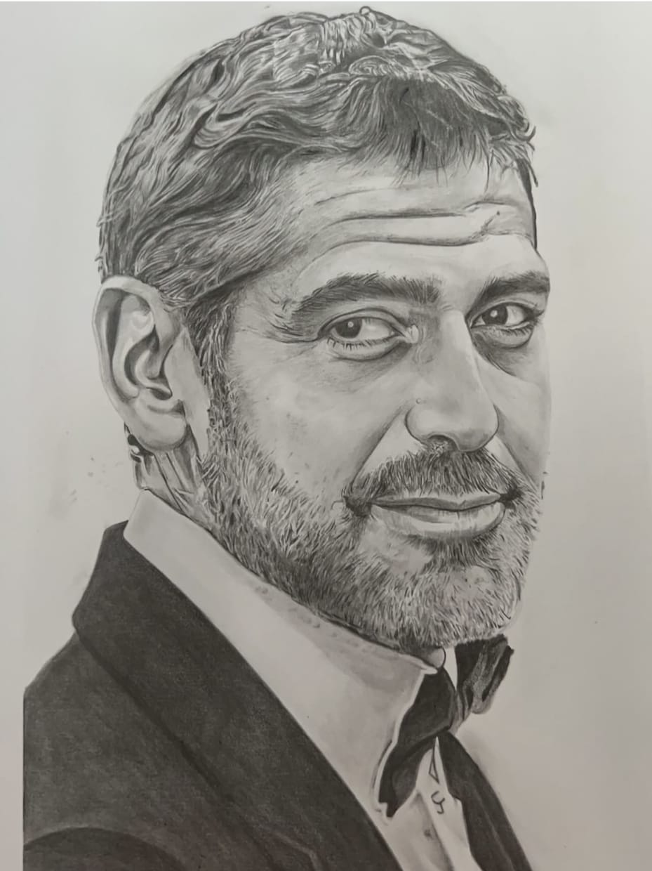 鉛筆画で人物の似顔絵を手描きで作成を致します 画像をもとに手描きの似顔絵描きます。一点もので原画送ります イメージ9