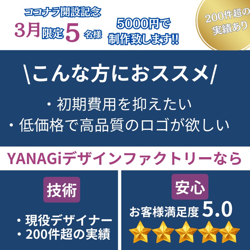 実績200件↑の現役デザイナーがロゴを制作します 実績確保のため【格安】ですが、最高の品質でお届けします!! イメージ2