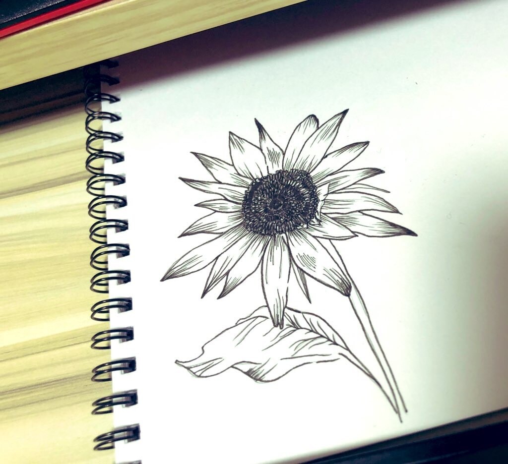 線画のみのお花の絵描きます いろんな用途でご使用できます。 イメージ5