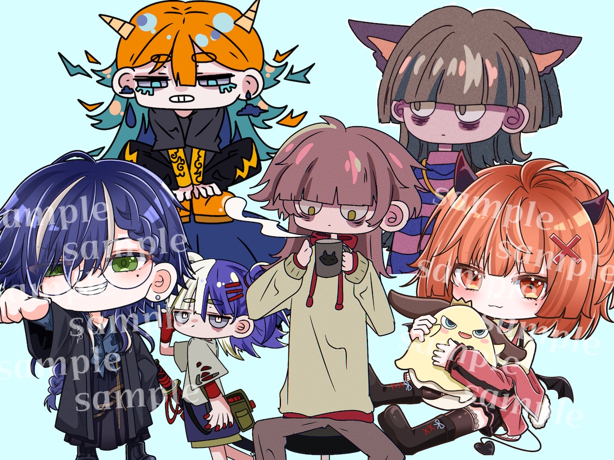 デフォルメ、カートゥーン風アイコンお描きします 貴方だけのキャッチーな1枚お作り致します！ イメージ1