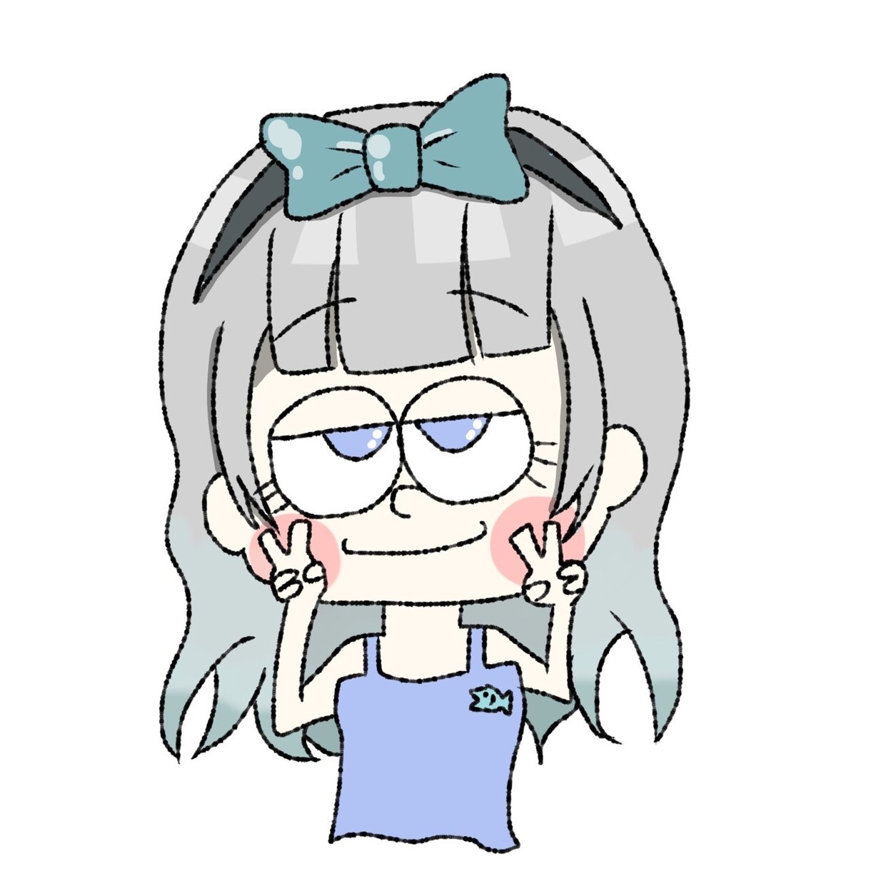 簡単なアイコンイラスト描きます！ます ポージングは記載の通り。髪型カラーなど変えます！ イメージ3
