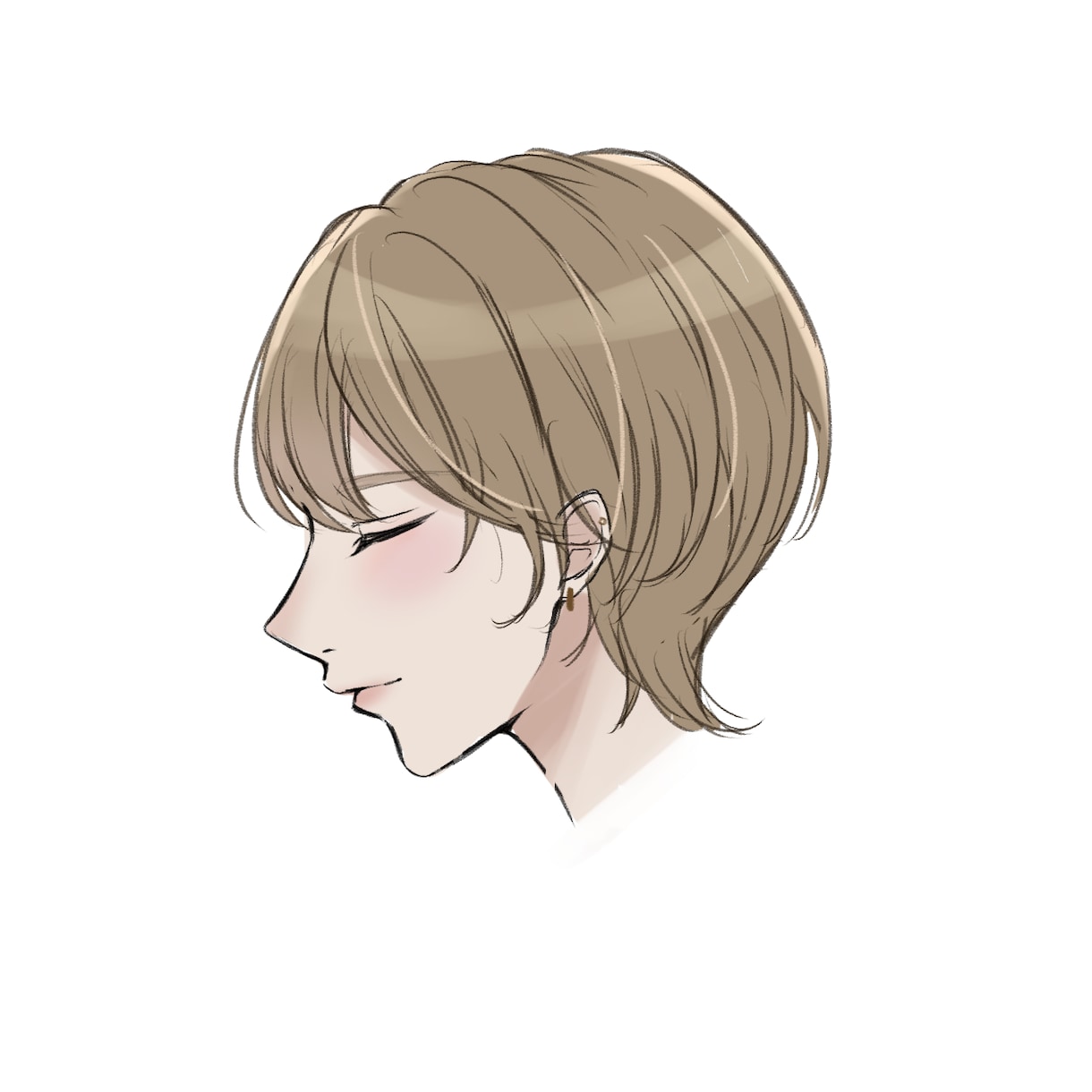 3日で！アイコンを描きます シンプルな横顔イラストお描きします❀·° イメージ4