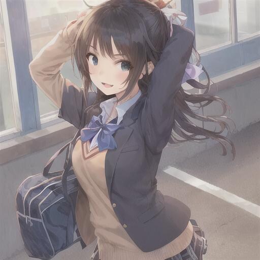 SNSアイコン等◎美少女キャラ(3人分)を描きます 猫耳、天使、制服の美少女キャラが得意です！ イメージ5