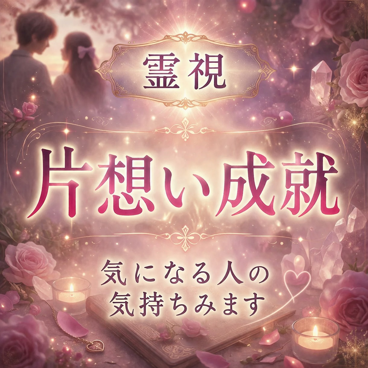 片想い成就♡あの人の攻略法を霊視タロットます この恋は進展するか、あの人の本音を深掘ります イメージ1