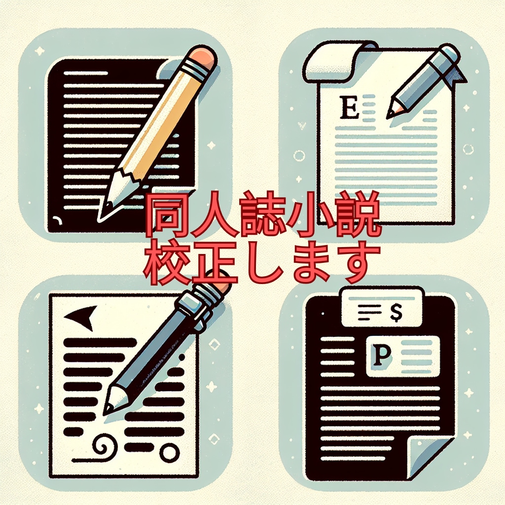 プロの現役ライターが同人小説を校正します より伝わりやすい文章へと修正します イメージ1