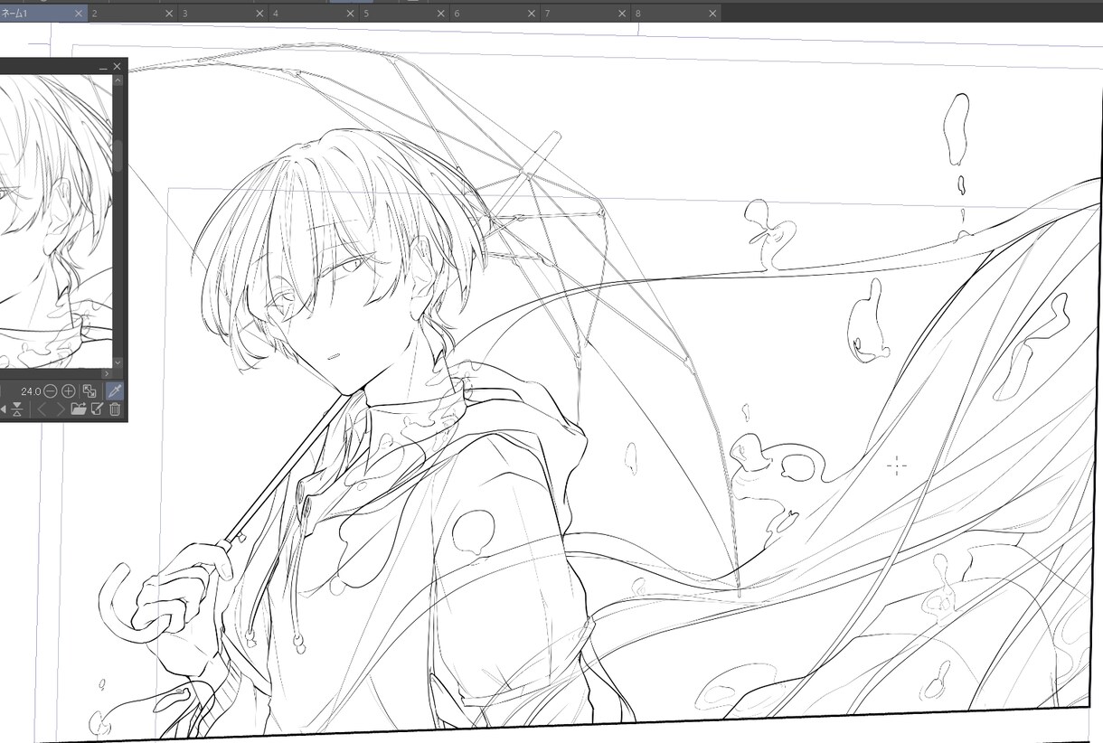 オリキャラの線画描きます オリキャラの解像度が上がります イメージ2