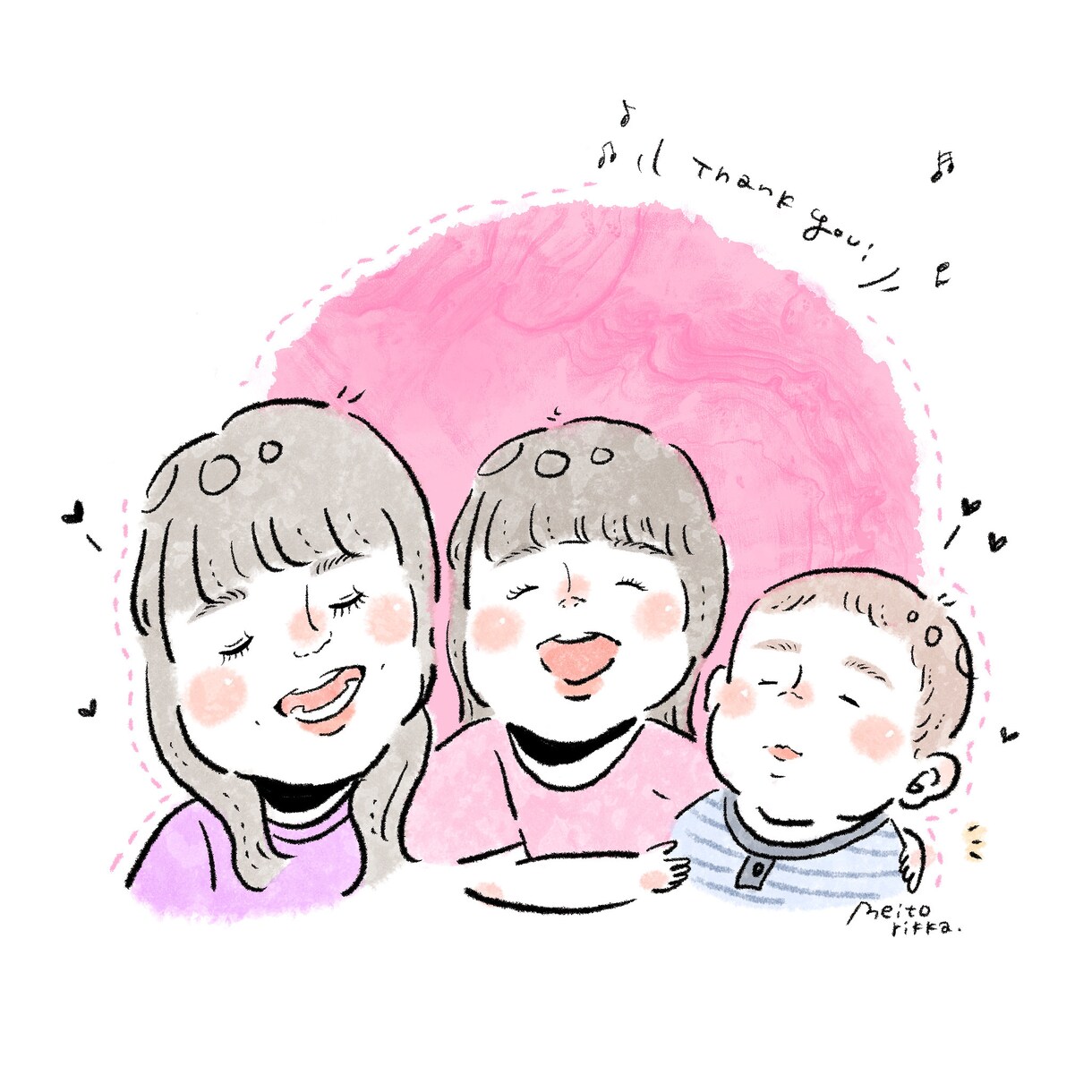 商用利用OK！現役イラストレーターが似顔絵描きます ゆるくて癒し！お写真を元に描く似顔絵snsアイコン♪ イメージ2